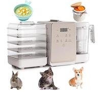 Pet Food Maker - 7 in 1 Cooking Machine with One Touch Panel for DIY Cat Dog Treats Homemade Pet Food Recipes Set
