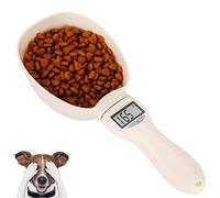 Pet Food Measuring Scoop Scale, Digital Pet Food Scoop with LED Display, Precise Dog Food Measuring Scoop, Detachable Digital Scale Spoon for Measuring Pets Food, Max 800g ,Battery Not Included