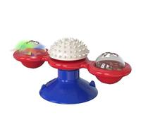 Pet Food Pinwheel - Pet Treat Spill Dispenser with Suction Cup | Interactive Funny Kitten Toy Slow Feeder Training Tool for Lovers and Family
