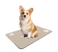 Pet Food Placemat - Non-Slip Quick-Dry Mat For Messy Eaters | Absorbent Waterproof Dog Bowl Mat, Cat Feeding Mat | 30x50cm, Easy-Care Rubber Dog Accessories For Floors, Machine Washable