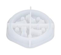 Pet Food Slow Feeder Silicone Form | DIY Custom Dog Bowl for Fast Eaters/Multi - Pet Homes | Sturdy Reusable Composite Form with Food Pattern Design | Helps Avoid Choking & (Dog food plate silicone