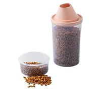 Pet Food Storage Container - 10.5x27.5cm Dog Food Container, Flavor Secured | Pp Easy Pour Funnel Opening Household Kitchen Storage Bin with Scale, Animal Dry Foods Dispenser for Red Bean, Sugar