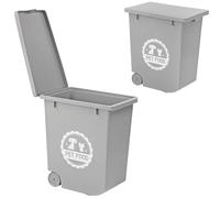 Pet Food Storage Container - 20L/10Kg Dog Food Storage Container with Wheels & Airtight Flip Top Lid - Dog Food Bin for Dry Dog & Cat Food, Birdseed, Rabbit Food - Keeps Food Fresh & Pest-Free