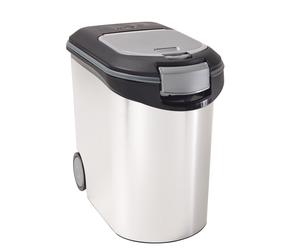 Pet Food Storage Container Box 12kg Wheels Scoop Dispenser Cat Dog Rabbit Litter