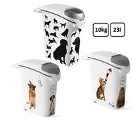 Pet Food Storage Cat Dog Container with Dispenser Various Sizes Lidded Litter UK