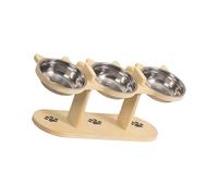 Pet Food Water Dispenser Adjustable Stand Elevated Feeder for Dry Treats Home Accessory Dry Food Pet Bowl