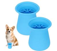 Pet Foot Cleaner, Dog Paw Washer, Paw Cleaning Cup, Puppy Feet Cleaning Tool with Innovative Massage Needle Design for Walks, Travel, and Camping, 3.54 x 3.54 x 4.92 inches