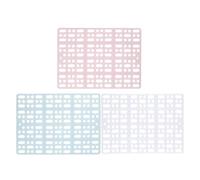 PET Foot Mat 3PC Plastic with Fixed Buckle for Guinea Pig Playpens | Urine Drainage Gridding Surface, Comfortable Resting Support, Reusable Construction for Rabbits, Hamsters and Chinchillas