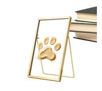 Pet Footprint Frame - Metal DIY Craft Rustic Creative Display | Hand and Footprint Keepsake Frame | for Home Dorm Apartment Bedroom Living Room