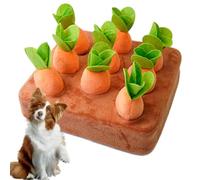 Pet Foraging Snuffle Mat - Carrot Harvest Educational Toy, Learning Activity, Interactive Slow Feeder Puzzle | Fine Motor Skills Development For Small Animals