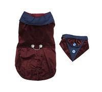 Pet Formal Clothes Stylish Lightweight Exquisite Stitching Dog Bow Tie Suit Pet Wedding Shirt For Small Pets (XS)