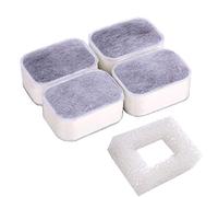 Pet Fountain Filters, Premium Replacement Pet Carbon Fountain Filters with 1Pcs Foam Filters 4Pcs Cotton Activated Carbon for Cats and Dogs Water Fountain