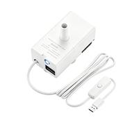 Pet Fountain Pump - 5V Submersible IPX8 Waterproof Detachable | Puppy Water Fountain Pump With Light | Replacement Motor For Cats Dogs Dispenser Bowl, Ultra Quiet USB Power Adapter Parts