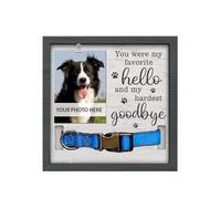 Pet Frame Wooden Dog Photo Frame Pet Collar Memorial Sympathy Gift Dog Loss Sadness Friend Home Decoration Dog Photo