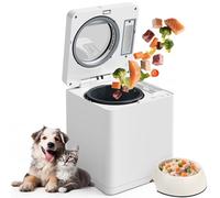 Pet Fresh Meal Maker, Auto 5-in-1 Pet Food Cooker with Chop,Slow Cook, Mix, Self-cleaning and Timer, 2.6 Quart Capacity Dog Food Maker Makes 1.5 Lbs Foods for 2 Dogs, DIY Pet Recipes, Wet or Dry Food.