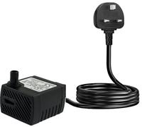 Pet Friend AP-333 Submersible Mini Aquarium Nano Fish Tank Pump 250 LPH Max Flow - 1.8m Cable Fully Submersible Adjustable Flow Control Max Head Height 0.65m