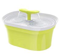 Pet Friend Cat Fountain 2.8 Litre Twin Spout Clean Purified Fresh Water Drinking Bowl For Cats And Dogs With Pump Pre-Filter