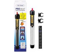 Pet Friend Pro Heat Fish Tank Heater - 200W Adjustable Aquarium Thermostat | Shatterproof quartz glass tube with precise dial control. Heavy-duty safety heating element for setups up to 200L.