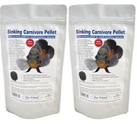 Pet Friend Sinking Carnivore Pellets Aquarium Tropical Fish Food For Bottom Feeding Catfish & Cichlids 3mm Small 250g Pouch (Pack of 2)