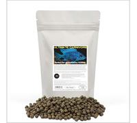 Pet Friend Ultimate Carnivore Cichlid Food 6mm Pellets 100g High Growth 49% Protein With Prebiotics That Feed Probiotic Gut Bacteria For Healthier Fish & Cleaner Clearer Water