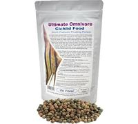 Pet Friend Ultimate Omnivore Cichlid Food 6mm Pellets 100g With Prebiotics That Develop Probiotic Gut Health For Better Digestion & Immune System Health