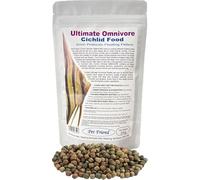 Pet Friend Ultimate Omnivore Cichlid Food 6mm Pellets 200g With Prebiotics That Develop Probiotic Gut Health For Better Digestion & Immune System Health