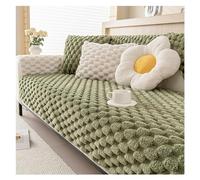 Pet-Friendly Fuzzy Plush Sofa Covers - Washable Sectional Couch Protector for 1/2/3/4 Cushion Sofas - Funny Green Slipcovers for Dogs (110x210cm 1pc)
