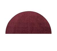 Pet Friendly Solid Color Area Rugs Cranberry - 42" x 84" Half Round, Indoor, Stain Resistant, Perfect for Living Room, Bedroom, Dining Room, Entryway, Doorway, Pet & Kids Friendly Rug, Wedding