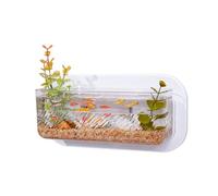 Pet Friendly Wall Hanging Aquariums With Hydroponic Plant Gardening Container For Hydroponic Plant Indoor Decoration Transparents Wall Fish Tanks