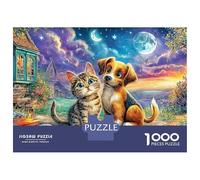 Pet Friends Challenging Puzzles1000 Piece Puzzle Classic Educational Games Beautiful DecorationCoastal Corgi PuzzleEducational Game100% Recvcled Cardboard70x50cm/1000pcs