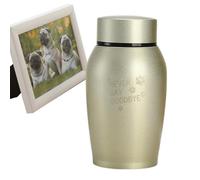 Pet Funeral Gymnastics | Small Stainless Memory Gymnastics for Ashes | Mini Ash Holder as Memorial for Pets or People, Memoria