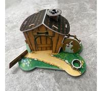 Pet Funeral Products for Cats and Dogs - Handcrafted DIY Pet House, Biodegradable for Burial or Cremation, A Gentle Final Home for Deceased Pets,Loving Memorial (DOG/BROWN)