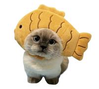 Pet Funny Hat - Breathable Fish Shape Headgear | Cute Holiday Supplies, Soft Taiyaki Costume for Daily Life, Gathering, Home, Photography