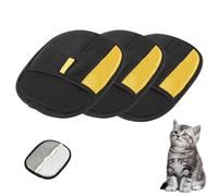 Pet Fur Remover,Electrostatic Pet Hair Remover Glove, Reusable Magic Brush P-et Hair R-emover, P-et H-air Removal Glove For Cats & Dogs (Black,3 pc)