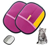 Pet Fur Remover,Electrostatic Pet Hair Remover Glove, Reusable Magic Brush P-et Hair R-emover, P-et H-air Removal Glove For Cats & Dogs (Pink,2 pc)