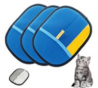 Pet Fur Remover,Electrostatic Pet Hair Remover Glove, Reusable Magic Brush P-et Hair R-emover, P-et H-air Removal Glove For Cats & Dogs (Blue,3 pc)