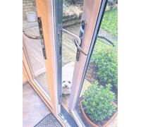 Pet Gap Opener/Closer - Patio Door Breezer, French Door Stay Open Hook, Air Circulation, Door Stop New Version 2 Much Stronger