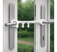 Pet Gap Opener/Closer - Patio Door Breezer Version 3! Grey, French Door Stay Open Hook, Air Circulation, Door Stop NEW Version 3 Much Stronger and Flexible and Multisize with 3 Settings