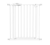 Pet Gate, Extra Wide Walk Through Pet Door, Freestanding Safety Fence for Home Stairs Entry, Suitable Between Wide 65-73cm