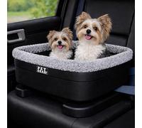 Pet Gear Booster Seat for Dogs/Cats, Removable Washable Comfort Pillow + Liner, Safety Tethers Included, Installs in Seconds, No Tools Required, Sea Salt