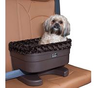 Pet Gear Booster Seat for Dogs/Cats, Removable Washable Comfort Pillow + Liner, Safety Tethers Included, Installs in Seconds, No Tools Required, 16" Chocolate/Swirl