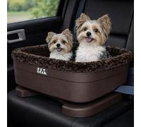 Pet Gear Booster Seat for Dogs/Cats, Removable Washable Comfort Pillow + Liner, Safety Tethers Included, Installs in Seconds, No Tools Required, Fudge Ripple