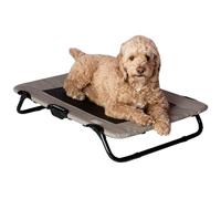 Pet Gear Lifestyle Pet Cot Elevated Bed, No Assembly Required, Premium Tear Resistant Cooling Mesh, Indoor & Outdoor, Lightweight & Portable, Cloud