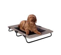 Pet Gear Lifestyle Pet Cot Elevated Bed, No Assembly Required, Premium Tear Resistant Cooling Mesh, Indoor & Outdoor, Lightweight & Portable, Cloud