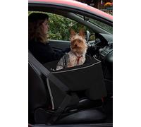 Pet Gear Lookout Booster Car Seat, Removable Comfort Pillow, Safety Tether Included, Installs in Seconds, No Tools Required, Onyx