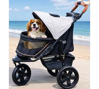 Pet Gear No-Zip AT3 Pet Stroller for Cats/Dogs, Light Sand