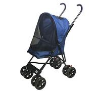 Pet Gear Travel Lite Pet Stroller for Cats and Dogs up to 15-pounds, Navy