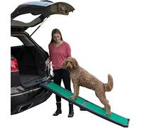 Pet Gear Travel Lite Ramp with supertraX Surface for Maximum Traction, 4 Models to Choose from, 66 in. Long, Supports 150-200 lbs, Find the Best Fit for Your Pet