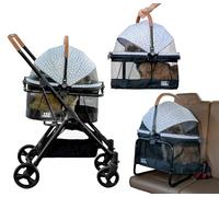 Pet Gear Travel System View 360 3-in-1 Stroller, Sea Salt