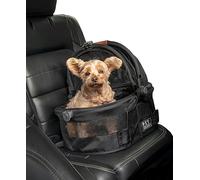 Pet Gear View 360 Ultra Lite Pet Safety Carrier & Car Seat for Small Dogs & Cats Push Button Entry, 15", Jet Black